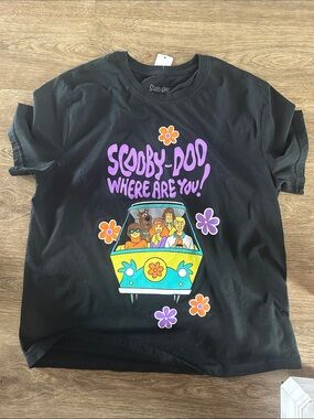 Scooby-Doo Black Short Sleeve Graphic Tee - Scooby-Doo Where Are You!